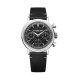 Raymond Weil Millesime 39.5mm Black Dial Automatic Leather Bracelet Watch 7765-STC-20001
