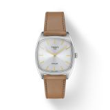 Tissot Stylist 32mm Silver Dial Quartz Leather Strap Watch