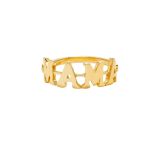  Yvonne Léon 9K Yellow Gold sz 52 Bague Mama or Jaune