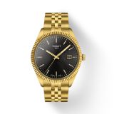 Tissot Ballade 40mm Black Dial Quartz Gold Plated Watch