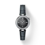 TIssot Desir 28mm Black Dial Quartz Leather Strap Watch