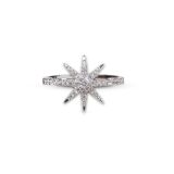 Vega White Gold Plated Ring