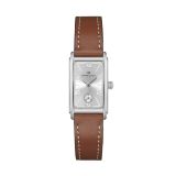 Photo of the Hamilton American Classic Ardmore Small 19x27mm Silver Dial Brown Leather Strap Watch – H11221550