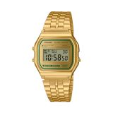 Iconic Vintage 36.8x33.2mm Digital Gold Dial Gold Tone Stainless Steel Watch