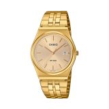 MTP 40x35mm Quartz Gold Dial Gold Tone Stainless Steel Bracelet Watch