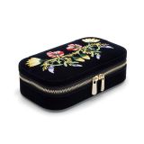 Photo of the WOLF 1834 Zoe Travel Zip Case Jewellery Box in indigo 393316