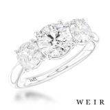 Platinum Lab Grown 1.04ct E VS1  Round brilliant cut Lab Grown Diamond Dress Ring