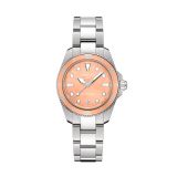 DS Action 34.5mm Coral MOP Dial Quartz Movement Stainless Steel Bracelet Watch