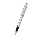 Cross Townsend Lustros Chrome Stainless Steel Nib Black Medium Fountain Pen AT536-MS