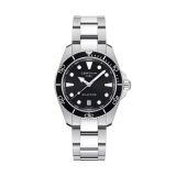 DS Action 40mm Black Dial Quartz Stainless Steel Bracelet Watch