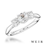 Platinum 0.35ct G VS2  Round brilliant cut Diamond Engagement Ring