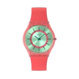 Minty Mango Dream 34mm Green Dial Quartz Silicone Strap Watch