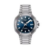 T-Race 80 41mm Blue Dial Powermatic Stainless Steel Bracelet Watch