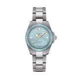 DS Action 34.5mm Blue MOP Dial Quartz Titanium  Bracelet Watch