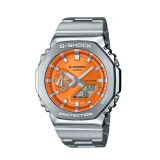 G-Shock GM-2100 Orange Dial Quartz Stainless Steel Watch