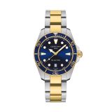 DS Action 40mm Blue Dial Quartz Two Tone Stainless Steel Bracelet Watch