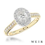 18k yellow gold 0.30ct G VS1  Oval cut Diamond Engagement Ring