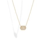 Petite My Way 18k Yellow Gold Diamods Necklace