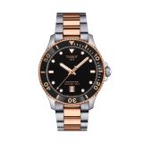 Seastar 1000 Quartz 40mm Back Dial Stainless Steel & Rose Gold PVD Bracelet Watch