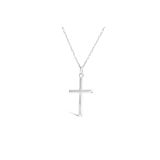 Children's Sterling Silver Cross Pendant Necklace