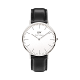Classic Sheffield 40mm White Dial Quartz Leather Strap Watch