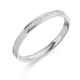 Platinum And Diamond Line Band ring. Carat weight of Diamonds: 0.25ct ST: 1521646