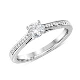 Platinum Brilliant Cut 0.30ct Diamond Ring