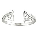 Solvar Silver Celtic Front Bangle