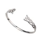 Sterling Silver Celtic Torc Bangle