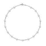Mikimoto 18 Carat White Gold Pearl Necklace