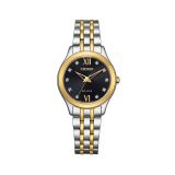 Photo of the Citizen Silhouette Diamond 26mm, Black Dial, Stainless Steel & Gold PVD, Eco-Drive Watch EM1014-50E