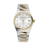 Photo of the Frederique Constant Highlife 31mm Quartz Watch with White Dial, Stainless Steel & Yellow Gold PVD Case – FC-240VD2NH3B