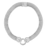 Weir Collection 18k White Gold and Diamond Cartwheel Necklace