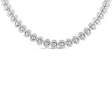 Weir Collection 18k White Gold Diamond Necklace
