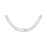 18k White Gold Matt Finish 0.60ct Diamond Necklace