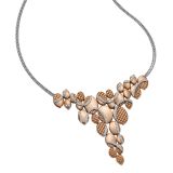 Fope 18k White and Rose Gold Diamond Necklace