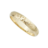 14K Gold Ladies Claddagh Wedding Band Ring